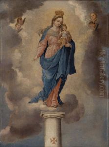 La Virgen del pilar by Jose Campeche