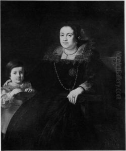Portrait of a Woman and Her Son by Justus Sustermans