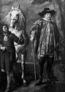Hendrik van Halmale with his Horse and Groom by Jurgen Ovens