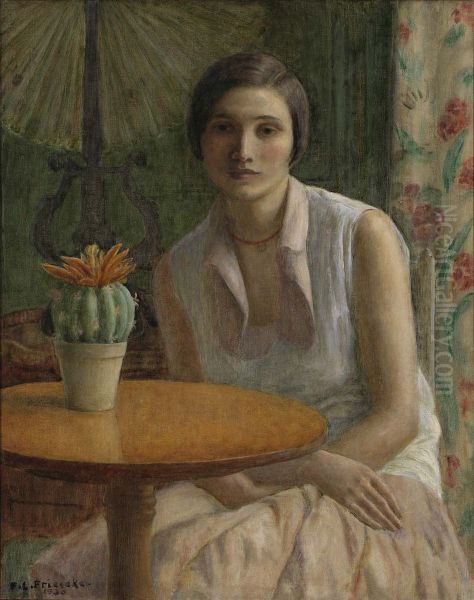 Portrait of a Woman (with Cactus) - view 1