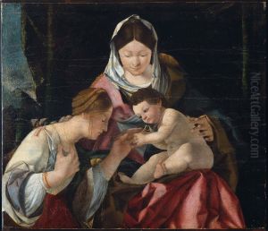 The Mystic Marriage of Saint Catherine by Lorenzo Lotto