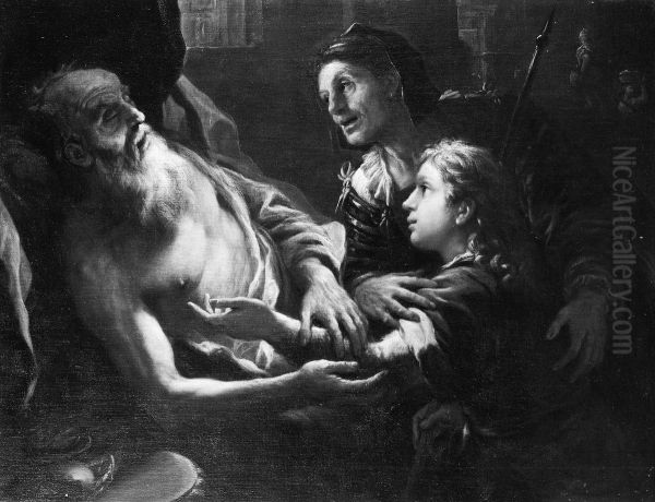 Isaac Blessing Jacob - view 1