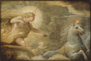 Apollo in his Chariot by Luca Giordano