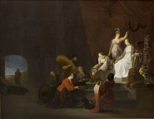Allegori pa freden. Pax krones af Minerva by Willem De Poorter