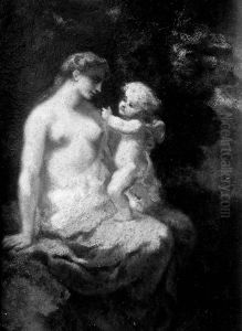 Venus and Cupid (II) by Narcisse Virgilio Diaz