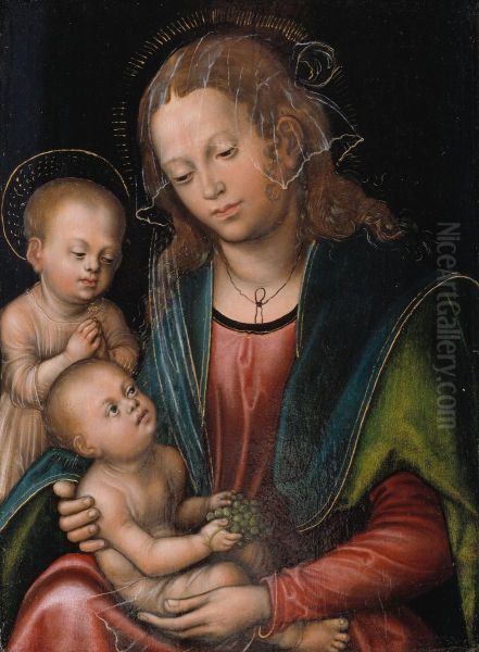 Maria med barnet og den lille Johannes - view 1