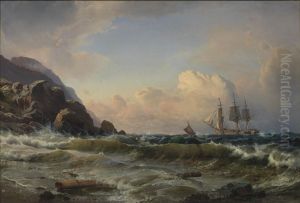 A Norwegian Coastline by Carl Frederik Sorensen