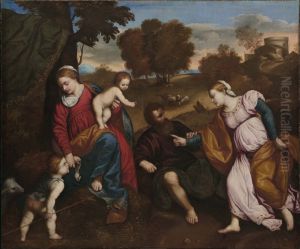 The Mystic Marriage of Saint Catherine by Paris Bordone