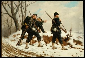 French Soldiers in the Snow