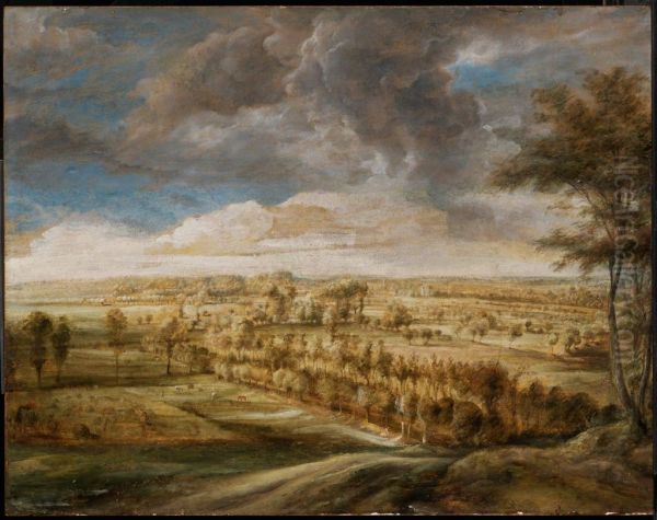 Landscape with an Avenue of Trees - view 1
