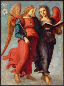 Two Angels by Piero Di Cosimo