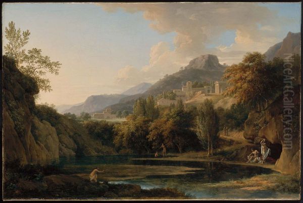 Italian Landscape with Bathers - view 1