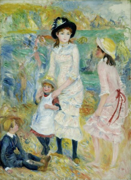 Children on the Seashore, Guernsey - view 1