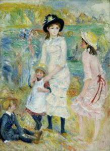 Children on the Seashore, Guernsey by Pierre Auguste Renoir