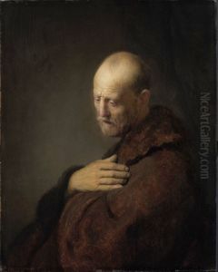 Old Man in Prayer by Rembrandt