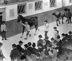 Parade at Aldridge's by Robert Bevan