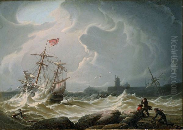 Ship in Storm - view 1