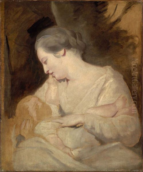 Mrs. Richard Hoare Holding her Child - view 1