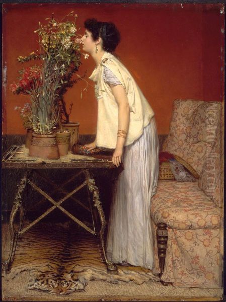Woman and Flowers - view 1