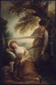 Haymaker and Sleeping Girl Haymaker and Sleeping Girl