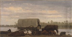 Nooning on the Platte by Albert Bierstadt