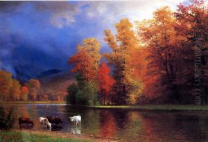 "On the Saco" by Albert Bierstadt