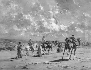 Arabs on the March by Victor Huguet