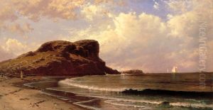 Castle Rock, Nahant, Massachusetts by Alfred Thompson Bricher
