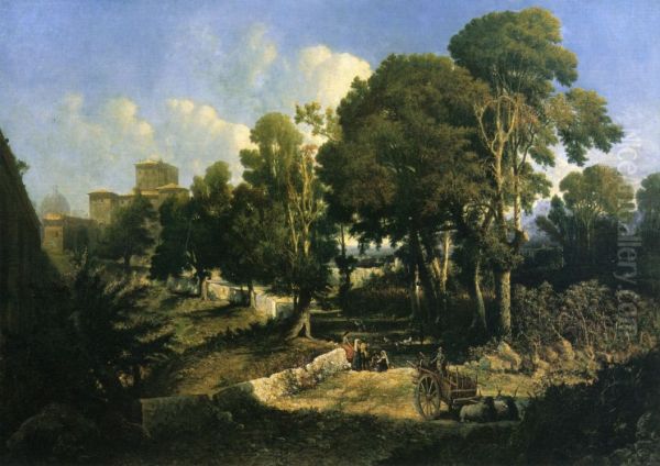 Effect near Noon Along the Appian Way - view 1