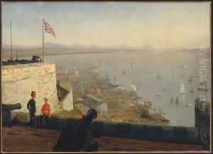 St. Lawrence River, from the Citadel, Quebec by Albert Bierstadt