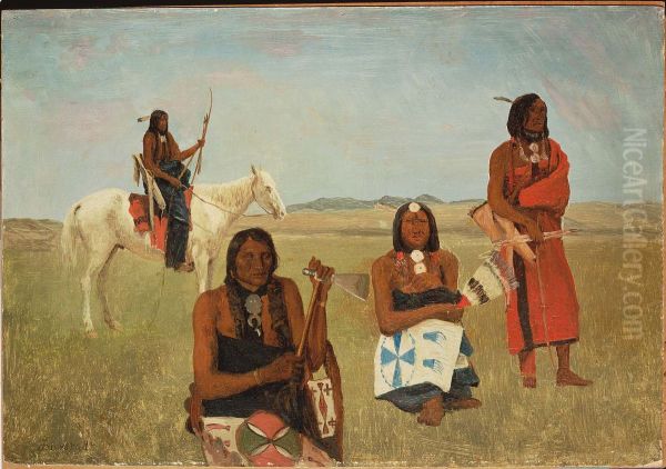 Indians near Fort Laramie - view 1