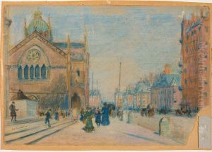 Dartmouth Street from Copley Square by Arthur Clifton Goodwin