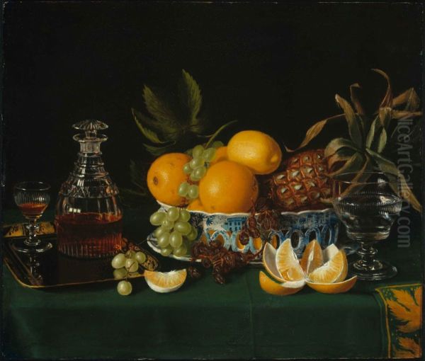 Still Life on a Green Table Cloth - view 1