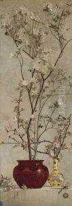 Still Life with Azaleas and Apple Blossoms by Charles Caryl Coleman