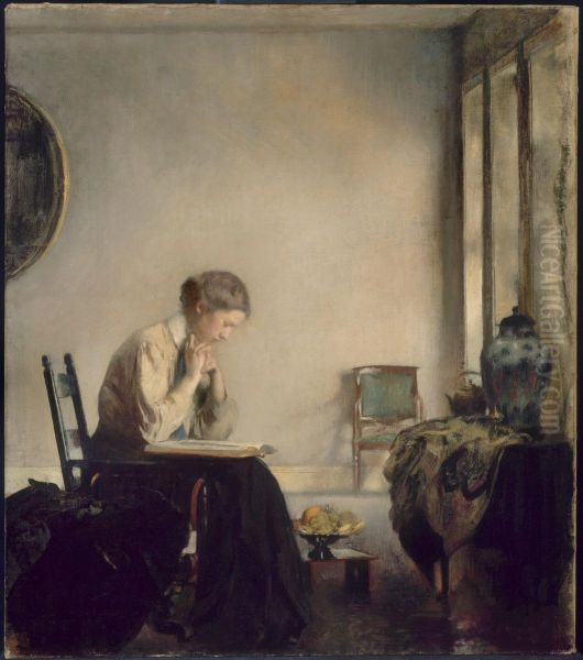 Girl Reading - view 1