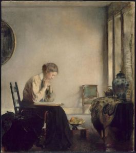 Girl Reading by Edmund Charles Tarbell
