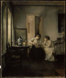 New England Interior by Edmund Charles Tarbell