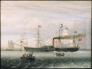 The Britannia entering Boston harbour by Fitz Henry Lane
