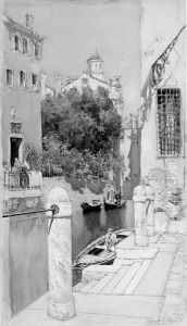 Canal Scene by Francis Hopkinson Smith