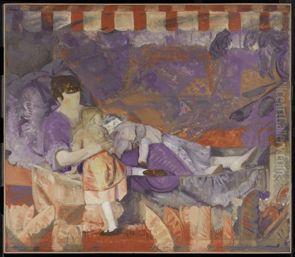 Study of Emma and the Children - view 1