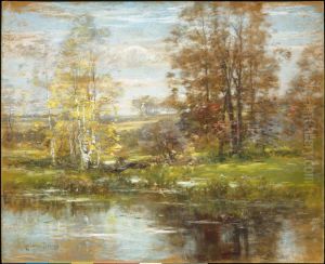 New England Landscape by John Appleton Brown