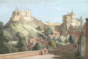 The Round Tower, Royal Court and Devil's Tower from the Black Rod by Paul Sandby