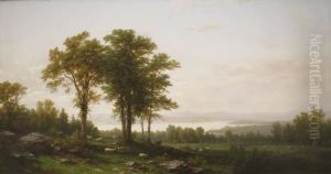 River Landscape with Sheep River Landscape with Sheep