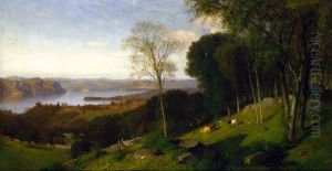 Looking North from Ossining, New York by Samuel Colman