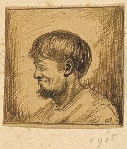 Portrait of a Smiling Man by Theo van Doesburg