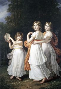 Portrait of the youngest daughters of Maximilian I of Bavaria (Sophie, Marie, and Ludovika) Portrait of the youngest daughters of Maximilian I of Bavaria (Sophie, Marie, and Ludovika)