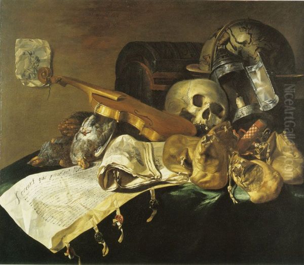 Skull, Money Bags, and Documents - view 1