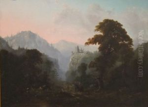 Landscape with Ruin by Robert Seldon Duncanson
