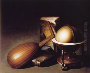 Globe, Books and Lute