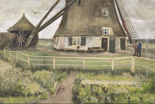 The "Laakmolen" near The Hague (The Windmill) - view 1